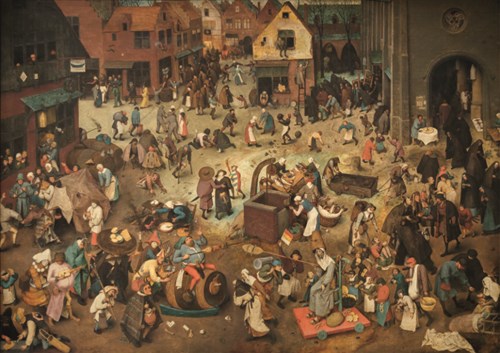DToys Pieter Brueghel the Elder - The Fight Between Carnival and Lent - 1,000 pieces