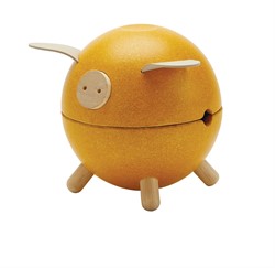 PlanToys Holzspielzeug Sparschwein Gelb-Orchard