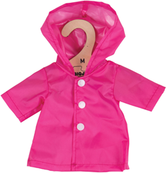 Bigjigs Rosa Regenmantel (für 34cm Puppe)