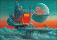 Educa Puzzle Landschaft Planet of Fire and Ice 1000 Teile Karton