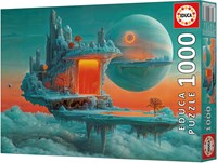 Educa Puzzle Landschaft Planet of Fire and Ice 1000 Teile Karton-2