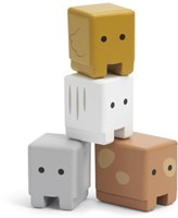 Micki ensemble d'animaux en bois - jouet éducatif 4 pièces-3