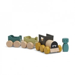Micki Play World - Houten treinset monster (4-delig)