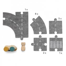 Micki Play World - Vilten straatset (19-delig)