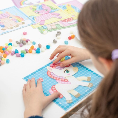 PlayMais Mosaik Bastelset Einhorn - kreatives Spielzeug-2