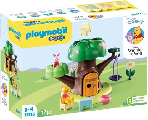 Playmobil Spielzeug Winnie Puuh Baumhaus mit Ferkel - Disney 1.2.3