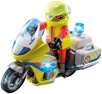 Playmobil City Life moto d'urgence jouet avec gyrophare 71205-2