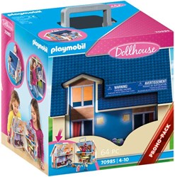 Playmobil Dollhouse Puppenhaus 64-teilig tragbares Puppenhaus - 70985