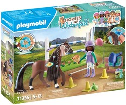 Playmobil Pferde Spielset - World of Horses Zoe und Blaze Springarena