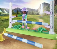Playmobil Pferde Spielset - World of Horses Zoe und Blaze Springarena-3