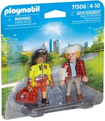 Playmobil Spielfigur DuoPacks Sanitäter mit Patient - Krankenhaus Spielzeug
