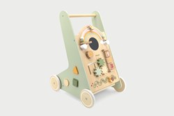 PolarB Holz Babywalker - Lauflernwagen Pastell Holz für Kleinkinder