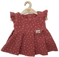 Hollie Puppenkleid rosa Punkte - Puppenkleidung Baumwolle 34cm