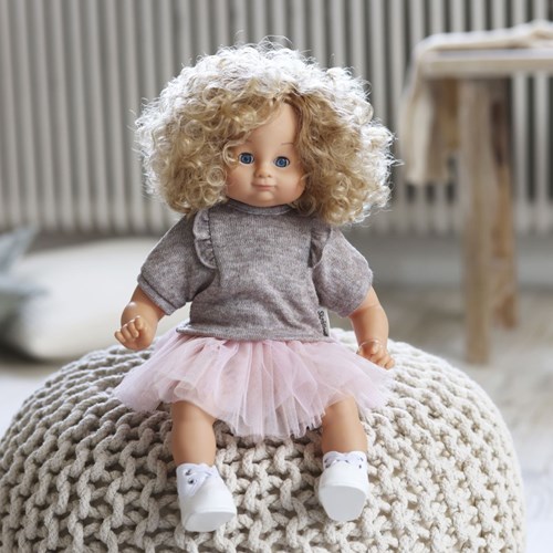 Skrallan Puppenkleidung Tüllrock Babypuppe 36-40cm mehrfarbig-3