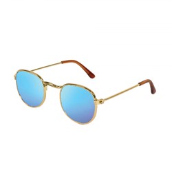 Poppen Zonnebril Goud Blauw Gespiegeld