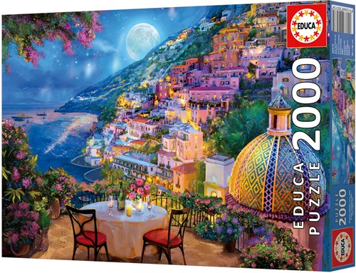 Educa Puzzle Positano Date Night 2000 Teile Erwachsene-2