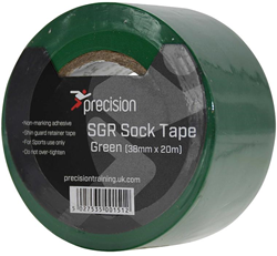 Precision Sockenband grün Sportzubehör 38mm x 20m - 5 Rollen