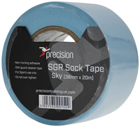 Precision Sockenband Sport 38mm hellblau - 5 Rollen - starker Halt