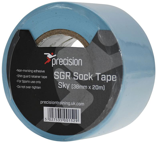 Precision Sockenband Sport 38mm hellblau - 5 Rollen - starker Halt