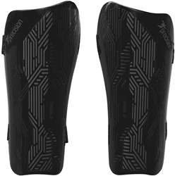 Precision Schienbeinschoner Fußball Origin.0 Strap - Black/Black - Small