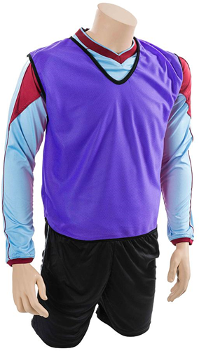 Precision Trainingsweste Sport Mesh lila für Kinder - atmungsaktives Polyester