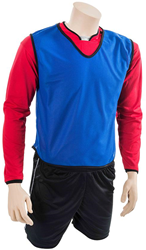Precision chasuble d'entraînement mesh bleu pour jeunes sportifs