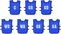 Precision chasubles d'entraînement netball - mesh bibs adultes jeunes