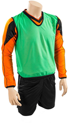 Precision chasuble d'entraînement vert polyester respirant pour jeunes