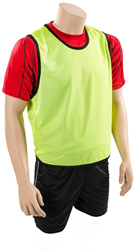 Precision chasuble d'entraînement fluo jaune enfant - gilet sportif respirant