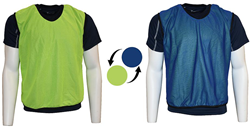 Precision Trainingsweste reversible Mesh gelb/blau für Jugend Sport