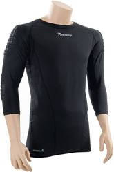 Precision Torwartshirt gepolstertes Baselayer schwarz Erwachsene Medium Fußball