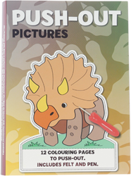 Wins Holland bloc à perforer dinosaures set créatif avec 12 coloriages A6