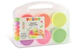 Primo Primo - Vingerverf Fluor 6 Potjes in Koffer (6x100gr)