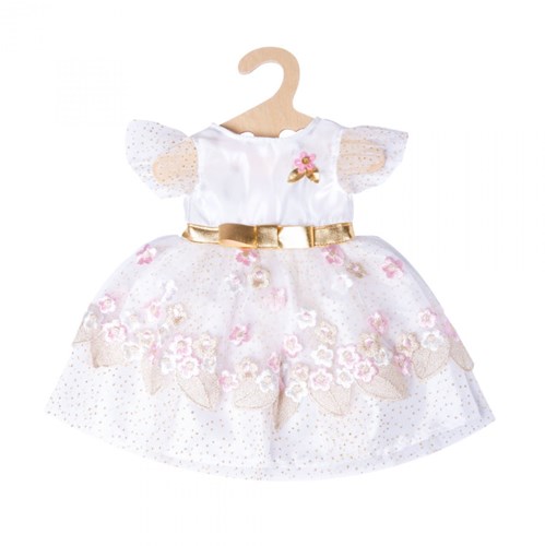 Heless robe de princesse poupée fleur de cerisier 35-45cm avec couronne-3
