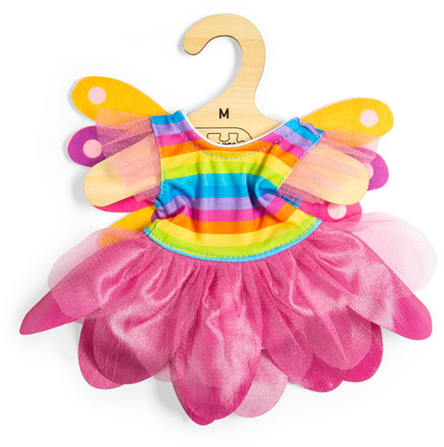 BigJigs Puppen Regenbogen Fee Kleid Medium - Puppenkleidung Set