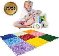 Ortoto Sensory Massage Puzzle Matten Gras Box 8 Stück-2