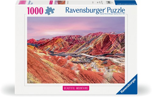Ravensburger Puzzle Rainbow Mountains China 1000 Teile Landschaft-2