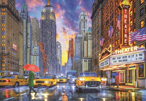 Clementoni Puzzle Rainy Manhattan 2000 Teile Erwachsene Stadtbild
