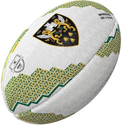Gilbert Rugbyball Northampton Saints Supporter Größe 4 Weiß