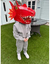 Fiesta Crafts Red Dragon 3D Mask Craft Kit