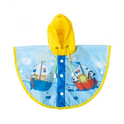 Heless cape de pluie poupée Sailing Friends bleu 28-35cm imperméable