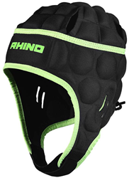 Rhino Kopfschutz Rugby Junior Schwarz Grün Large Jungen