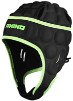Rhino Kopfschutz Junior Rugby schwarz grün - Größe S Jungen