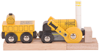 BigJigs Holz-Dampflokomotive Nachbildung - Rocket Eisenbahn Spielzeug
