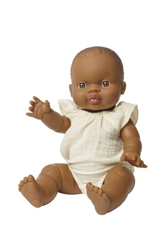 Heless body de poupée coton bio écru à volants 28-35 cm-2