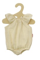 Heless Puppenbody Bio-Baumwolle ecru mit Rüschen 35-45 cm