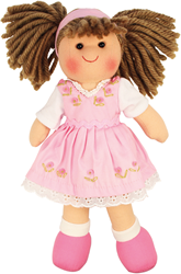 BigJigs Rose - Brown Hair/Pink Dress