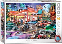 Eurographics Puzzle Route 66 Diner - 1000 Teile Auto Jigsaw-2
