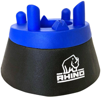 Rhino Kicking Tee schraubbar blau-schwarz verstellbar Gummi Rugby Zubehör