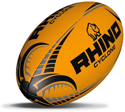 Rhino Rugbyball Cyclone Neonorange Größe 3 Trainingsball Grip